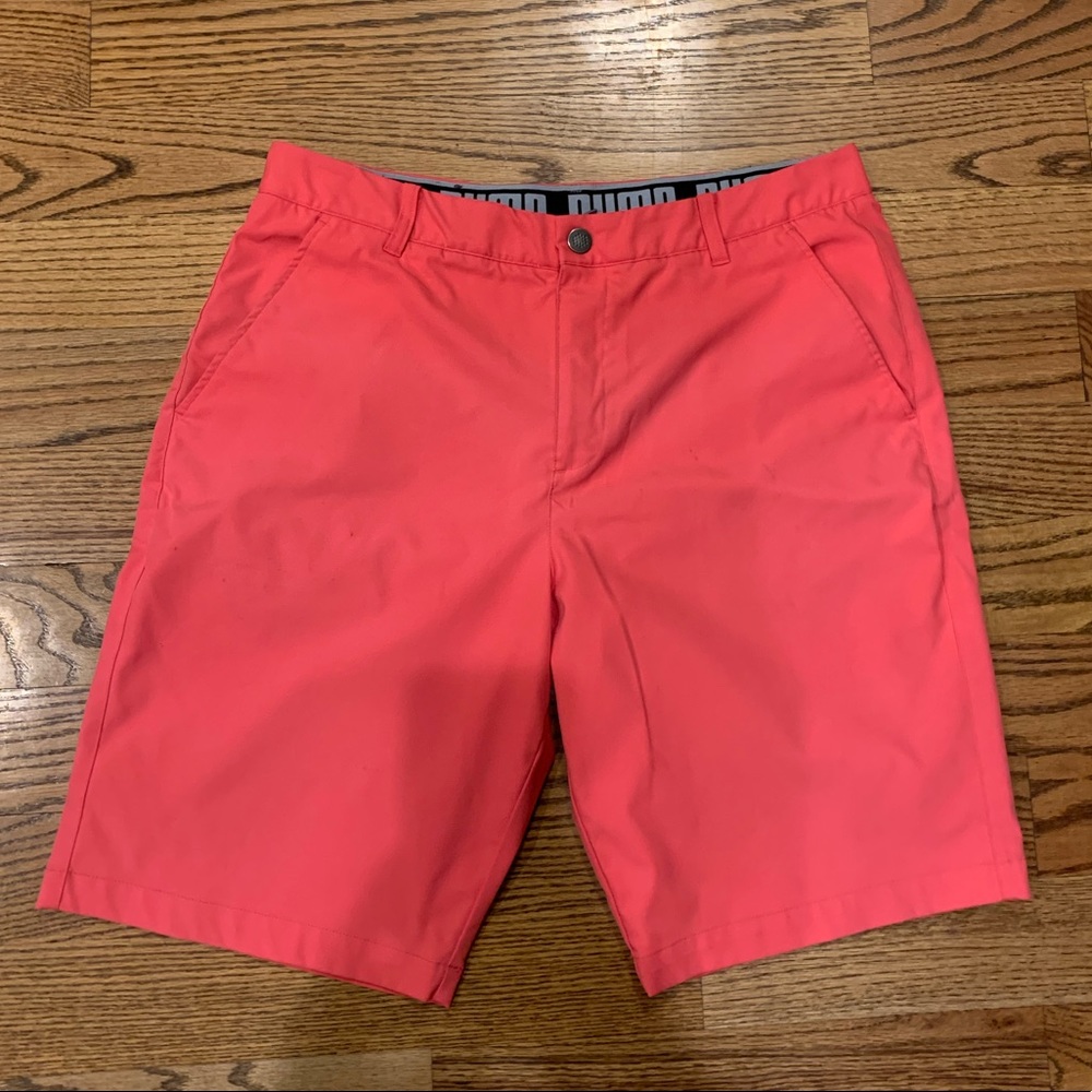 Men's Puma ESS Pounce Golf Shorts Waist 36 Pink
